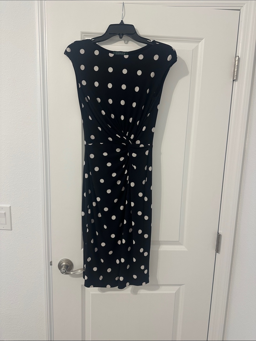 Lauren Ralph Lauren Black Dress with White Polka Dots